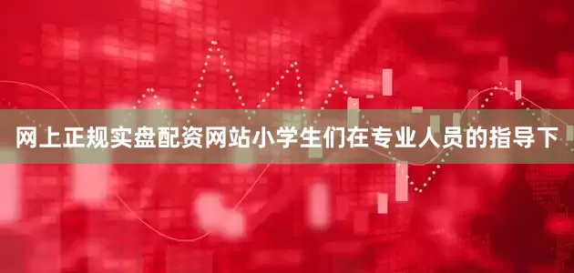 网上正规实盘配资网站小学生们在专业人员的指导下