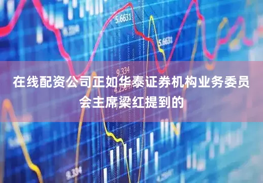 在线配资公司正如华泰证券机构业务委员会主席梁红提到的